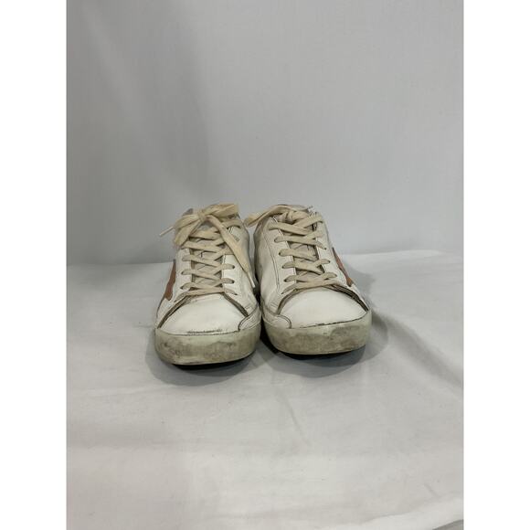 Golden Goose White Super-Star Low Top Sneaker Size 10 - Picture 2 of 5